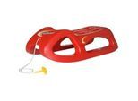 Schlitten ROLLY TOYS "rollySnow Cruiser, rot", rot, Schlitten, KinderB:44cm H:27cm, Kunststoff, mit Stahlschienen an den Kufen, B:44cm H:27cm
