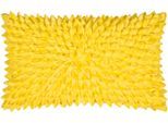 Dekokissen PAD "Sentiment", light gelb, unifarben, B:30cm L:50cm, Polyester, Dekokissen_Sitzkissen_Kissenhüllen, 3D