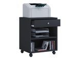 Container VCM "Holz Rollcontainer Bürocontainer Schublade Salda", schwarz, B:45cm T:38cm, Obermaterial: 100% Holz Wood., Schränke, Container