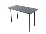 Gartentisch VCM "Metall Bistrotisch Gartentisch Balkontisch Sumila", schwarz, B:110cm T:55cm, Tische, Gartentisch