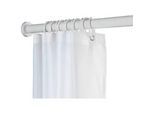 Duschvorhangstange WENKO "Luz", weiß, L:2,8cm Ø:280mm, Aluminium, Kunststoff, Gardinenstangen, ohne bohren, 110 - 185 cm, aus rostfreiem Aluminium
