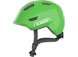 Kinderfahrradhelm ABUS "SMILEY 3.0" Gr. M, grün (shiny grün), Helme, Kinder, M Kopfumfang: 50cm - 55cm