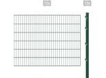 Einstabmattenzaun ARVOTEC "ESSENTIAL 120 zum Aufschrauben", grün (dunkelgrün), H:120cm, Kunststoff, Stahl, Zaunelemente, Zaunhöhe 120 cm, Zaunlänge 2 - 60 m
