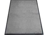 Schmutzfangmatte miltex Eazycare Style, eckig, antistatisch, UV-beständig, waschbar, High-Twist-Nylon & Niltrilgummi, 800 x 1200 mm, basaltgrau