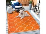 Teppich SANAT "Berlin", orange, B:60cm H:6mm L:110cm, Kunstfaser, Teppiche, Teppich, In -und Outdoor geeignet, robust und pflegeleicht