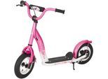 Scooter BIKESTAR, pink (pink, schwarz, weiß), RollerB:50cm L:95cm, B:50cm L:95cm