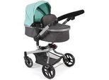 Kombi-Puppenwagen CHIC2000 "Yolo, Anthrazit-Mint", grau (anthrazit, mint), Puppenwagen, KinderB:42cm H:81cm T:42cm, Kunststoff, Metall, Stoff, mit schwenkbaren Vorderrädern, B:42cm H:81cm T:42cm
