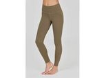Trainingstights ATHLECIA "Gaby", Damen, Gr. 36, EURO-Größen, beige, 75% Nylon, 25% Elasthan, unifarben, Hosen, mit bequemem Dehnbund