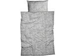 Bettwäsche CASATEX "Lunis", silber, B/L: 155cm x 220cm, 1 Stk., 1 Stk., Renforcé, B/L: 80cm x 80cm, 2 Stk., Renforcé, Obermaterial: 100% Baumwolle, Bettwäsche, Bettwäsche, Paisley Design, frische u. freundliche Farben