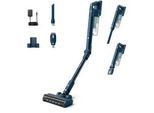 PHILIPS Akku-Hand-und Stielstaubsauger "XC5242/10 5000 Series „Teppichwunder“ mit Flexrohr", blau (salbeiblau), B:25,2cm H:120cm T:23cm, Akkusauger, mit bis zu 60 Minuten Laufzeit und TriActive Multi-LED-Düse