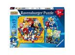 Puzzle RAVENSBURGER "Die Abenteuer von Sonic", bunt, Puzzles, KinderB:21cm H:21cm, Pappe, Motiv, Made in Europe, B:21cm H:21cm
