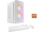 CSL PC "Spectrum V26124", weiß, Microsoft Windows 11 Home (64 Bit), 16 GB RAM 1.000 GB SSD, Desktop-PCs, PC
