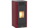 Pelletofen BLAZE "Ilia", rot, Kaminöfen, optional WLAN fähig