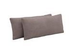 Auflagekissen SIT & MORE "Emely", grau (taupe), B:65cm H:25cm T:10cm, 90% Polyester, 10% Polyamid, Polsterauflagen