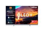 PHILIPS OLED-Fernseher "77OLED910/12", Energieeffizienz: F (A-G), grau, 77 ′′, Fernseher