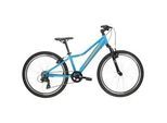 Kinderfahrrad KROSS "KROSS Kinderad 24" Hexagon JR 1.0 Blau 8 Gänge" Gr. 30, blau, schwarz, Fahrräder, Kinder, 30cm, 24 Zoll (60,96cm) hinten: 24 Zoll (60,96cm)