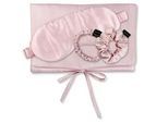 Seidentuch AILORIA "Tasche, Schlafmaske, Scrunchie S & Scrunchie M TRAVEL SET", Damen, rosa (shy blush), Obermaterial: 100% Seide silk., Modetücher