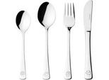Kinderbesteck LEONARDO "Kinderbesteck Bambini 4er Set silber", silber, Essbesteck-Sets