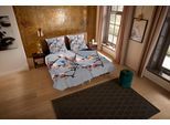 Wendebettwäsche "Yule", grau, B/L: 135cm x 200cm, 1 Stk., 1 Stk., Microfaser, B/L: 80cm x 80cm, 2 Stk., Microfaser, Obermaterial: 100% Polyester, PURE LUXURY COLLECTION, Bettwäsche, Wendebettwäsche, Mikrofaser, 135x200, Pflegeleicht, Reißverschluss, Wende, Blumen Grau