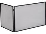 Funkenschutzgitter FIREFIX, schwarz, B:50cm H:75cm T:45cm, Stahl, Schutzgitter, mit Gittergeflecht, BxTxH: 75x45x50 cm