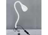 B.K.LICHT LED Klemmleuchte "Sirius", weiß, 1, H: 60cm, Leuchten, LED Tischleuchte dimmbar Schreibtisch Büroleuchte Nachttisch-Lampe