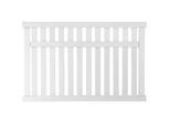 Gartenzaun PLUS "Country", weiß, H:96cm L:150cm, Massivholz, Stahl, Zaunelemente, Höhe: 96 cm, Gesamtlänge: 4,86 bis 23,94 m, zum Einbetonieren