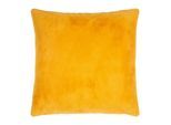 Dekokissen PAD "Gazelle", mustard, unifarben, B:60cm L:60cm, Polyester, Dekokissen_Sitzkissen_Kissenhüllen, Kunstfell