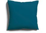 Kissenbezug SCHLAFGUT "EASY JERSEY Kissenhülle 100% Baumwolle, weicher Edel-Jersey, bügelfrei", blau (petrol deep), B:80cm L:80cm, Jersey, Obermaterial: 100% Baumwolle, Kissenbezüge, Kissenbezug, mit farblich angepasstem Reißverschluss, pflegeleicht, formstabil