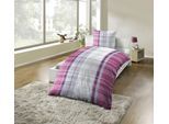 Bettwäsche KINZLER "Bettwäsche Polycotton Flanell Bettwäsche", bunt, B/L: 135cm x 200cm, 1 Stk., 1 Stk., Polycotton, B/L: 80cm x 80cm, 2 Stk., Polycotton, Obermaterial: 65% Baumwolle, 35% Polyester, Bettwäsche, Bettwäsche, besonders weich, verschiedene Karo Muster