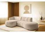 Ecksofa HOME AFFAIRE "OSTRUP Rundsofa, L-Form, Naturtöne, Boucle", beige, B:278cm H:73cm T:152cm, 100% Polyester, Sofas, Ecksofa, Breite 278 cm, organische Form mit sanften Rundungen