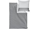 Bettwäsche BUGATTI "Satinbettwäsche bugatti", grau, B/L: 155cm x 220cm, 1 Stk., 1 Stk., Mako-Satin, B/L: 80cm x 80cm, 2 Stk., Mako-Satin, Obermaterial: 100% Baumwolle, Bettwäsche, Bettwäsche, mit zeitlosem Wende-Design