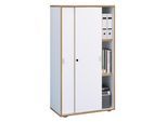 Aktenschrank VCM "Büroschrank Aktenschrank Schiebetüren Salia 3fach", weiß, B:60cm T:37cm, Obermaterial: 100% Holz Wood., Schränke, Aktenschrank