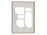 Wandbild REINDERS "Organic Blocks", beige (farbe bild(er): beige), B:50cm H:70cm T:3cm, Bilder, Wandbild, Wohnzimmer - Beige - MDF - Abstrakt - 50x70 cm