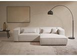 Ecksofa "PIARA mit Kedernaht, Cord, Leinenoptik o. Strukturstoff, Couch, L-Form", beige (hellbeige), B:267cm H:66cm T:167cm, 100% Polyester, LEGER HOME BY LENA GERCKE, Sofas, Ecksofa, wahlweise Ottomane rechts/links, schwarze Füße, bequemer Sitzkomfort