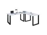 Eckschreibtisch Lona Schwarz/Weiß