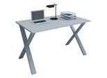 Schreibtisch Lona Grau/Silberfarben