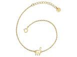 Gliederarmband GLANZSTÜCKE MÜNCHEN "GSM165", gelb (gelbgold), Armbänder, Damen, Silber 925 (Sterlingsilber), Gliederarmband, in Alpaka Optik