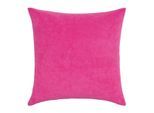 Dekokissen PAD "LOOPY", pink, unifarben, B:48cm L:48cm, Baumwolle, Dekokissen_Sitzkissen_Kissenhüllen, frottee look