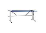 Rocholz Tischgestell E SYSTEM FLEX 1200x800x690-1090 mm RAL9006/5010 (73100601)