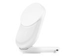 BELKIN Wireless Charger "UltraCharge Faltbare magnetische 2-in-1-Ladestation mit Qi2 25W", weiß, B:10cm H:7cm T:10cm, Ladegeräte, Wireless Charger