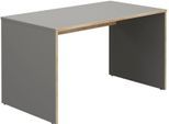 Kinderschreibtisch PAIDI "STIENE in Beige oder Grau, 130x70 cm", schiefergrau, eiche, schiefergrau, eiche, schiefergrau, eiche, B:130cm H:73cm T:70cm, Tische, Kinderschreibtisch, stabiler und langlebiger Schreibtisch, kratzfest, leicht zu reinigen