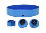VidaXL Hunde-Pool blau 1,6 m, 30 cm