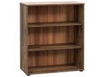 Regal, Dunkelbraun, Graubraun, Holzwerkstoff, 2 Fächer, 73.7x85.5x34.8 cm, Typenauswahl, Beimöbel erhältlich, stehend, Wohnzimmer, Regale, Bücherregale