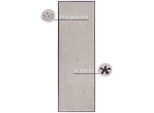 Hanse Home Schmutzfangmatte Wash \u0026 Clean, Hellgrau, Textil, Uni, rechteckig, 60x180 cm, Oeko-Tex® Standard 100, rutschfest, für Fußbodenheizung geeignet, rutschhemmend, schützt den Fußboden, pflegeleicht, lichtunempfindlich, trittschallgedämmt, widerstandsfähig, Teppiche & Böden, Fuß & Stufenmatten, Fußmatten und Schmutzfangmatten