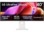 LG Curved-Gaming-Monitor "40U990A", Energieeffizienz: F (A-G), weiß, schwarz, B:94,77cm H:41,98cm T:10,63cm, Monitore