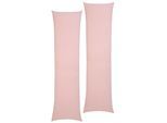 Kissenbezüge OTTO HOME "Cremona3 Kissenbezug für Seitenschläferkissen, OEKO-TEX zertifiziert", rosa (rosé), B:140cm L:40cm, Jersey, Obermaterial: 100% Baumwolle, Kissenbezüge, Kissenbezüge