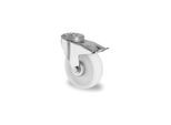 CASCOO Rückenlochlenkrolle mit Totalfeststeller ø 125 mm Serie N0N0 Rollenlager (BBH85W0125N0N0R1W)