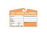 Eichner Spiegelanhänger Preisschild Analog orange (9220-00110)