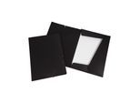 Eichner PP-Collegemappen A4 + 3 Flügelklappen und Eckspann-Gummi schwarz (9038-00740)