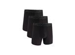 Boxershorts UNDER ARMOUR "Boxershort UA PERFORMANCE TECH MESH -SOLID 6 IN 3PK 3er Pack", Herren, Gr. XL, schwarz, Obermaterial: 88% Polyester Pol. recyc.. 12% Elasthan EL., Unterhosen